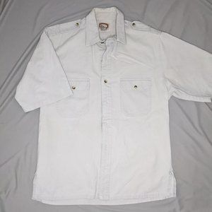 Vintage 80's/90's Banana Republic Khaki Short Sleeve Safari Shirt